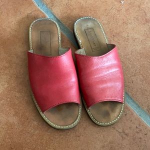 Vintage Cole haan resort red leather sandals